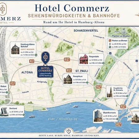 Hotel Commerz Hamburg By Uniqstay-3